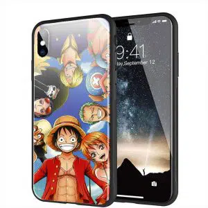 Coque Verre Trempé One Piece Pirate Team pour Apple iPhone X