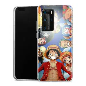 Coque Silicone One Piece Pirate Team pour Huawei P40 Pro