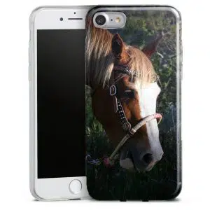 Coque iPhone 7 Cheval Paint en Tpu silicone