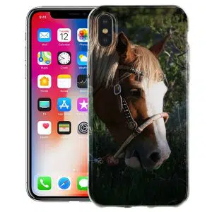 Coque iPhone X Cheval Paint en Silicone