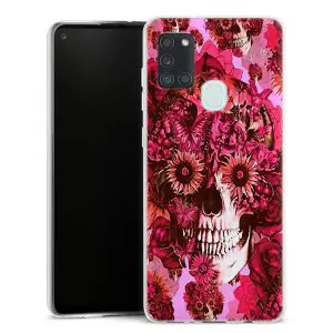 Coque pour téléphone Samsung Galaxy A21S personnalisée motif girly skull