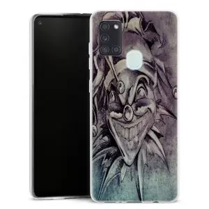 Coque pour téléphone Samsung Galaxy A21S personnalisée motif joker skull