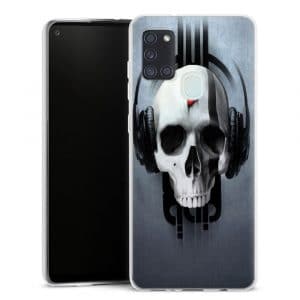Coque pour téléphone Samsung Galaxy A21S personnalisée motif skull play