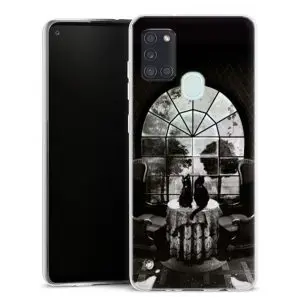 Coque pour téléphone Samsung Galaxy A21S personnalisée motif room skull