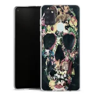 Coque pour téléphone Samsung Galaxy A21S personnalisée motif skull vintage