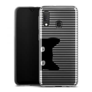 Coque silicone Black Cat pour Samsung Galaxy A20E