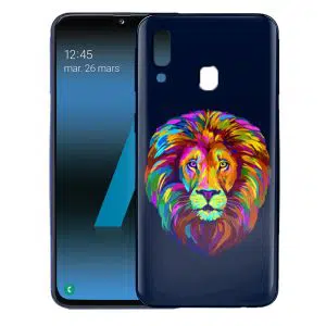 Coque Lion Color pour téléphone Samsung Galaxy A40