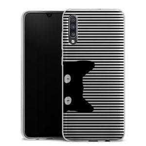 Coque silicone Black Cat pour Samsung Galaxy A70
