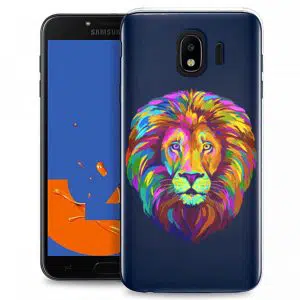 Coque Lion Color pour téléphone Samsung Galaxy J4 2018
