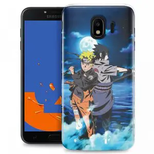Coque Naruto Sasuke Night Light Moon Stars pour Samsung Galaxy J4 2018