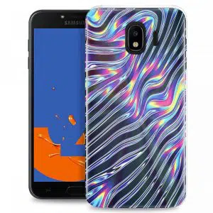 Coque Silicone Multi Color Zebre pour Samsung Galaxy J4 2018