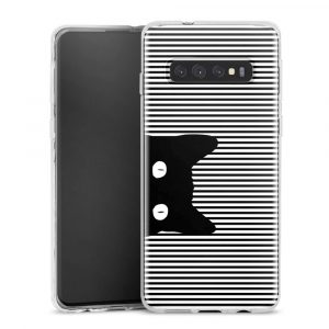 Coque silicone Black Cat pour Samsung Galaxy S10