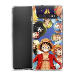 Coque Silicone One Piece Pirate Team pour Samsung Galaxy S10