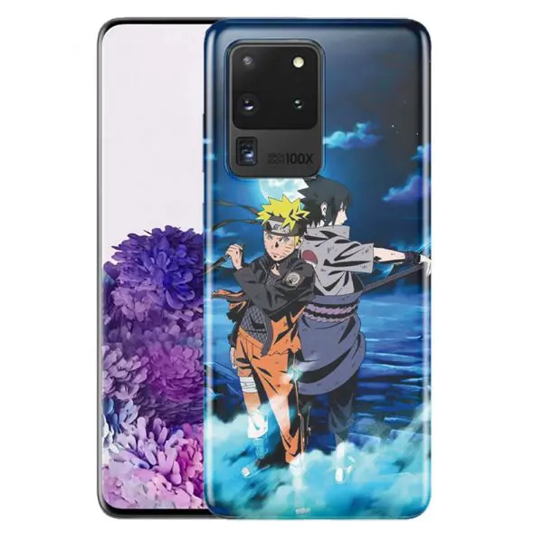 Coque Naruto Sasuke Night Light Moon Stars pour Samsung Galaxy S20 Ultra