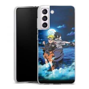 Coque Naruto Sasuke Night Light Moon Stars pour Samsung Galaxy S21