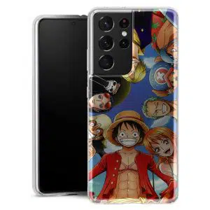 Coque Silicone One Piece Pirate Team pour Samsung Galaxy S21 Ultra
