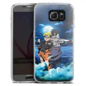 Coque Naruto Sasuke Night Light Moon Stars pour Samsung Galaxy S6