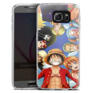 Coque Silicone One Piece Pirate Team pour Samsung Galaxy S6