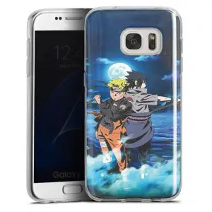 Coque Naruto Sasuke Night Light Moon Stars pour Samsung Galaxy S7
