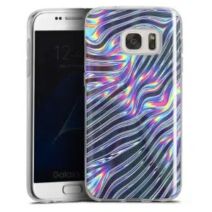 Coque Silicone Multi Color Zebre pour Samsung Galaxy S7