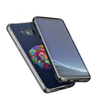 Coque Lion Color pour téléphone Samsung Galaxy S8 en Verre trempé