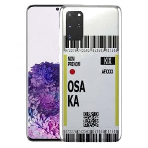 Coque Boarding Pass Osaka pour Samsung S20, S20 Plus, S20 Ultra, S20FE 5G, S20 4G