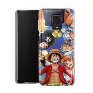 Coque Silicone One Piece Pirate Team pour Xiaomi Redmi Note 9 Pro