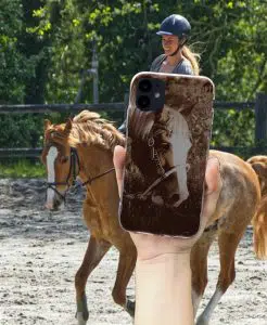 Coque cheval Paint pour smartphones Apple iPhone