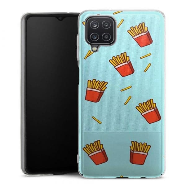 Coque teléphone silicone pour Samsung Galaxy A12 Collection Nourriture