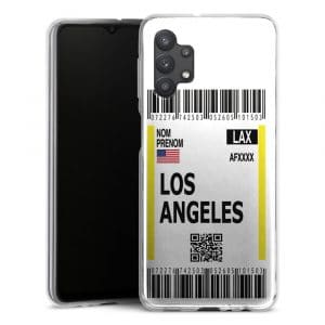 Coque Boarding Pass Los Angeles téléphone Samsung Galaxy A32 5G, A32 4G