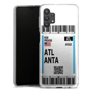 Coque Boarding Pass Atlanta téléphone Samsung Galaxy A32 5G, A32 4G