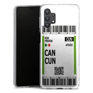 Coque Boarding Pass Cancun téléphone Samsung Galaxy A32 5G, A32 4G
