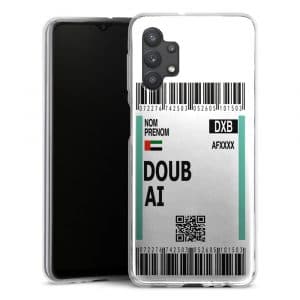 Coque Boarding Pass Doubai téléphone Samsung Galaxy A32 5G, A32 4G