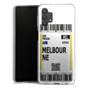 Coque Boarding Pass Melbourne téléphone Samsung Galaxy A32 5G, A32 4G