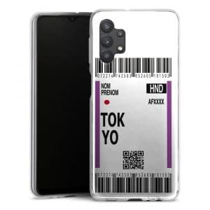 Coque Boarding Pass Tokyo téléphone Samsung Galaxy A32 5G, A32 4G