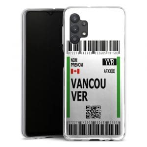 Coque Boarding Pass Vancouver téléphone Samsung Galaxy A32 5G, A32 4G