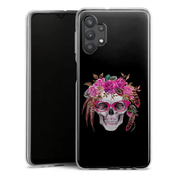 Coque portable Samsung Galaxy A32 5G personnalisée skull