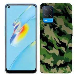 Coque Oppo A54 Camouflage militaire vert