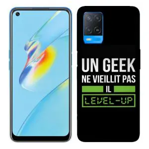 Coque pour Oppo A54 un geek ne vieillit pas il level up