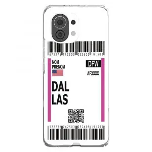 Coque de téléphone Xiaomi Mi 11 Carte d'accès à Bord Dallas