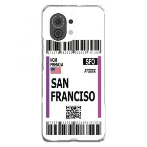 Coque de téléphone Xiaomi Mi 11 Boarding Pass San Francisco