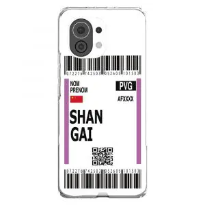 Coque de téléphone Xiaomi Mi 11 Boarding Pass Shangai