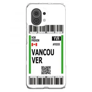 Coque de téléphone Xiaomi Mi 11 Boarding Pass Vancouver