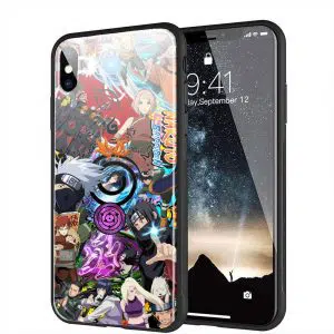 Coque téléphone Montage Naruto pour iPhone X en Plexiglass