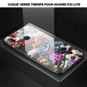 Coque téléphone Montage Naruto pour P20 Lite en Plexiglass