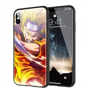 Coque Plexi iPhone XR Naruto Influence de Kyubi