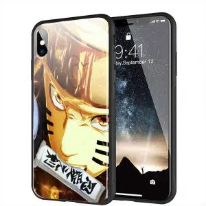 Coque Plexiglass iPhone XR Naruto Dents serrees