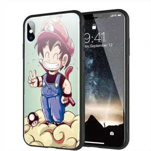 Coque Plexi iPhone XR Goku Mario