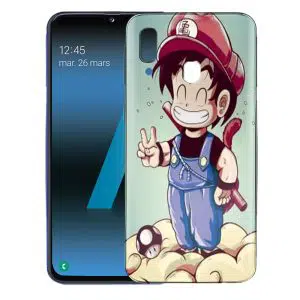 Coque Silicone Samsung Galaxy A40 Goku Mario