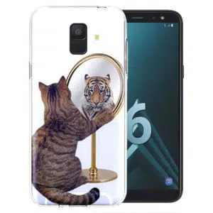 Coque Chat Tigre pour Samsung A6 2018